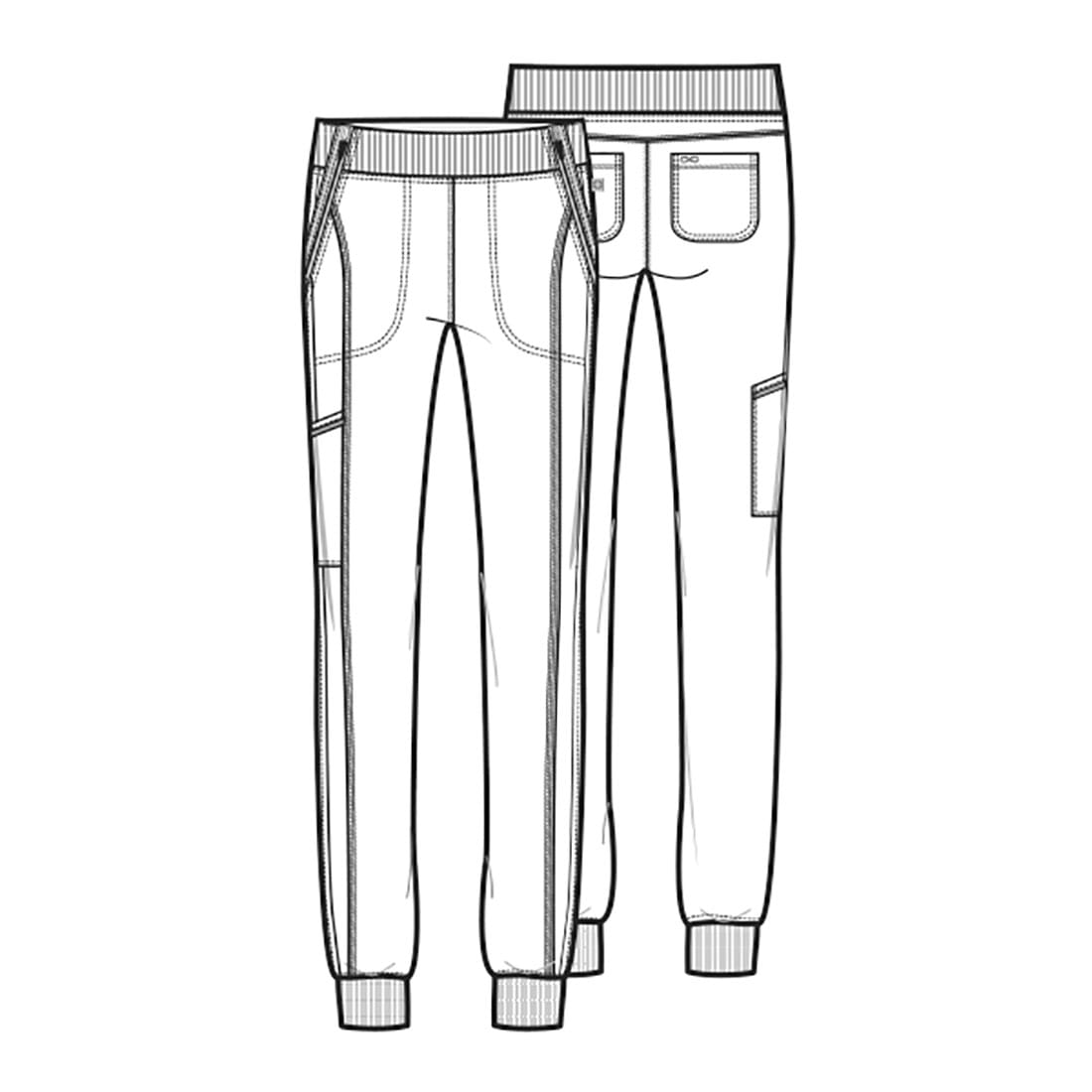 Pantalón Jogger Negro CK110AP | UNIFORMES IMPORTADOS MEDICAL FASHION