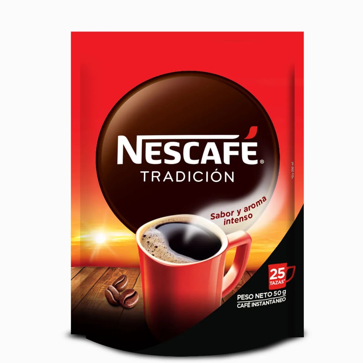 CAFÉ NESCAFE TRADICION INSTANTANEO SOBRE 50G