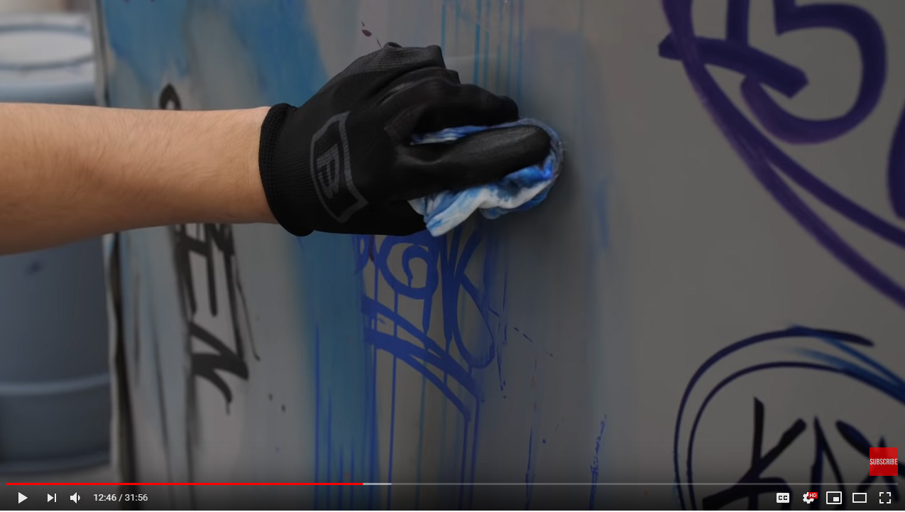 VIDEO Graffiti Mops buff test