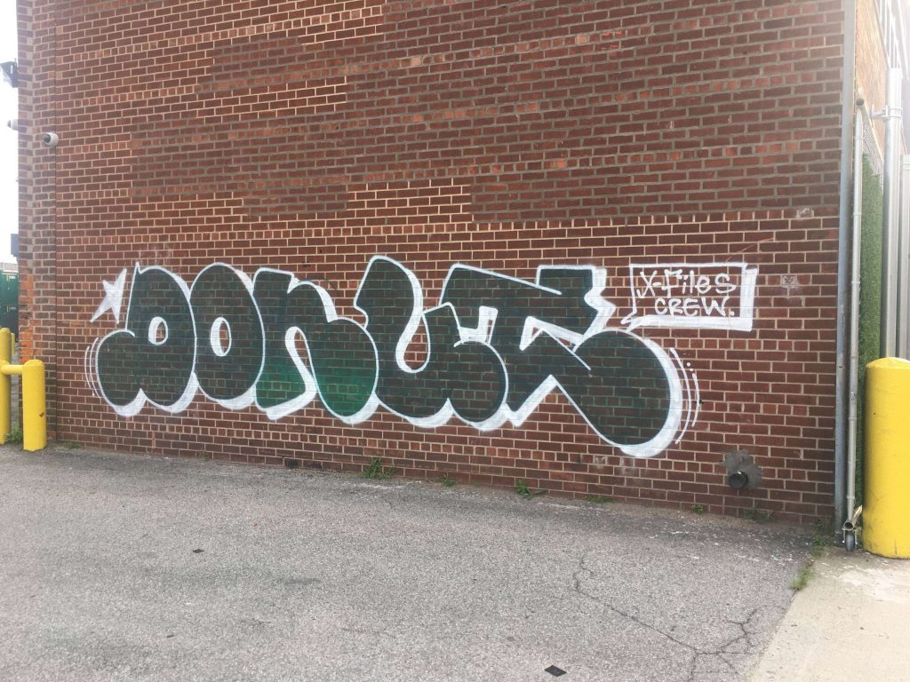 Graffiti Video DONUT XFiles Painting in Brooklyn Bombing Science