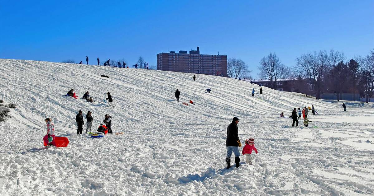 Here's a map of some of the best toboggan hills in Toronto