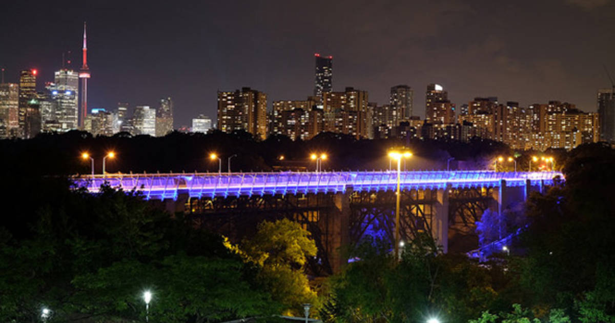Prince Edward Viaduct Lighting Up