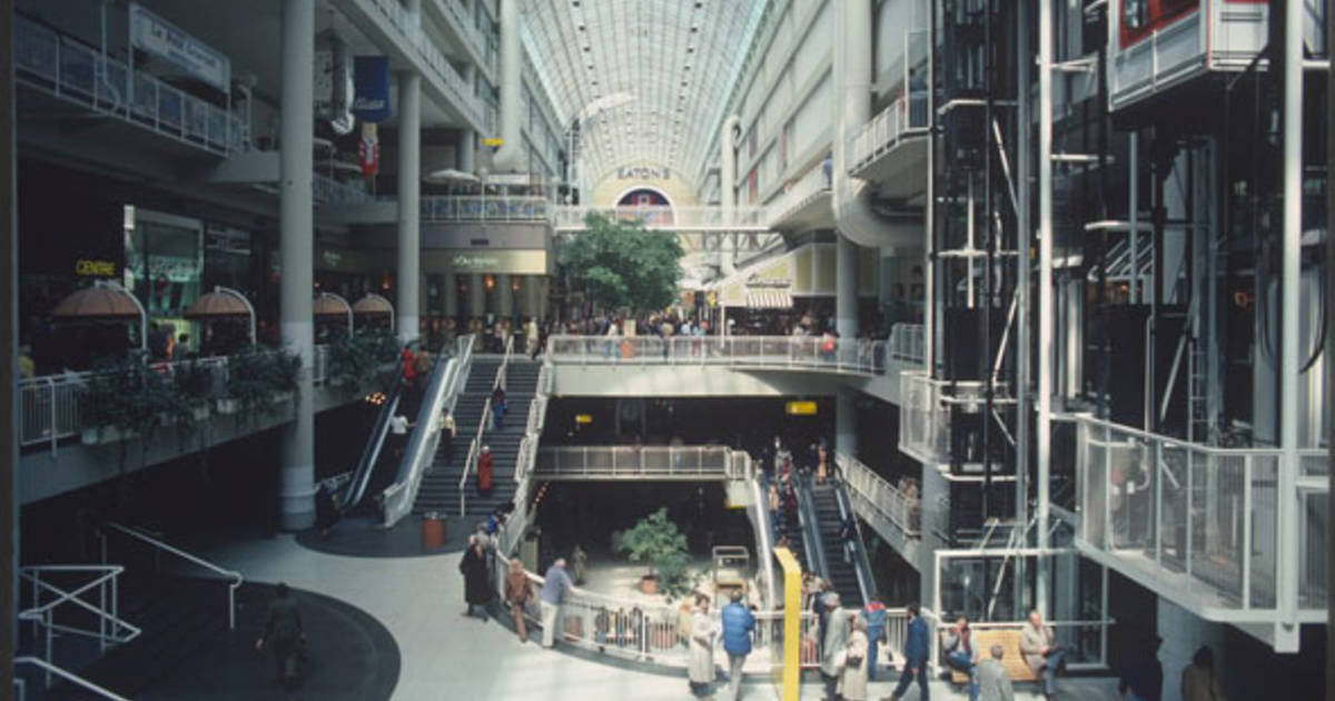 What the Eaton Centre looked like when it was new