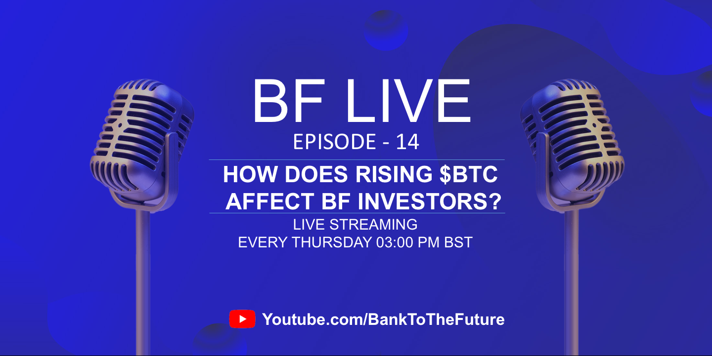 Bnk To The Future Live Ep. 14 | How does rising Bitcoin price affect BnkToTheFuture.com investors?