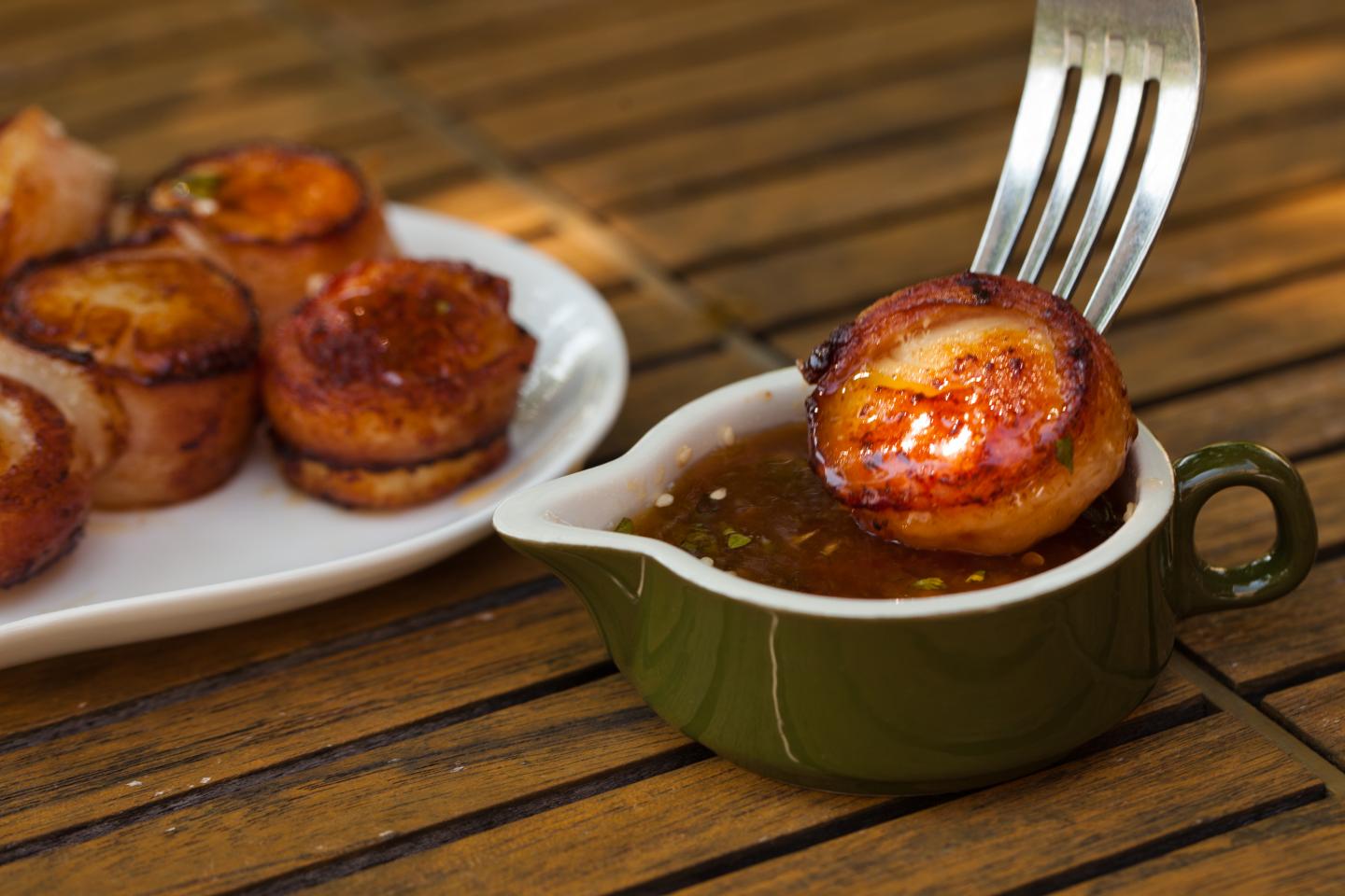 Wildfire Gluten-Free Applewood Smoked Bacon Wrapped Sea Scallop Skewers