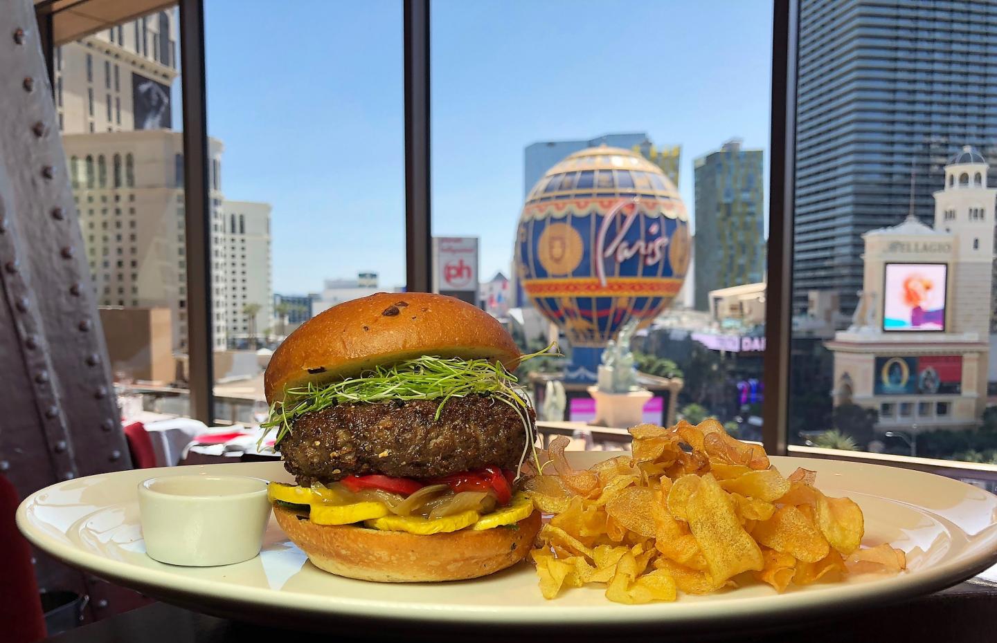 Lamb Burger at Eiffel Tower