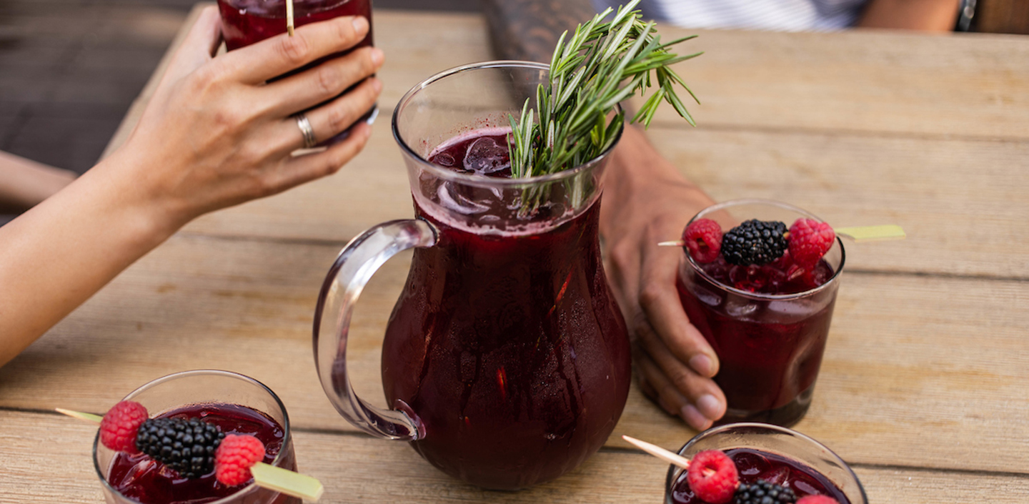 Recipe Sip on Big Bowl's BlackberryRosemary Sangria Lettuce