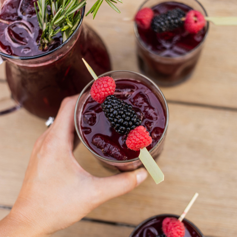 Recipe Sip on Big Bowl's BlackberryRosemary Sangria Lettuce