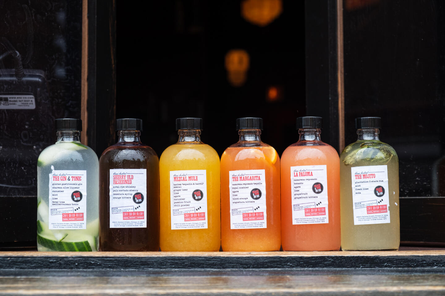 batch cocktails to go from Cafe Ba-Ba-Reeba!