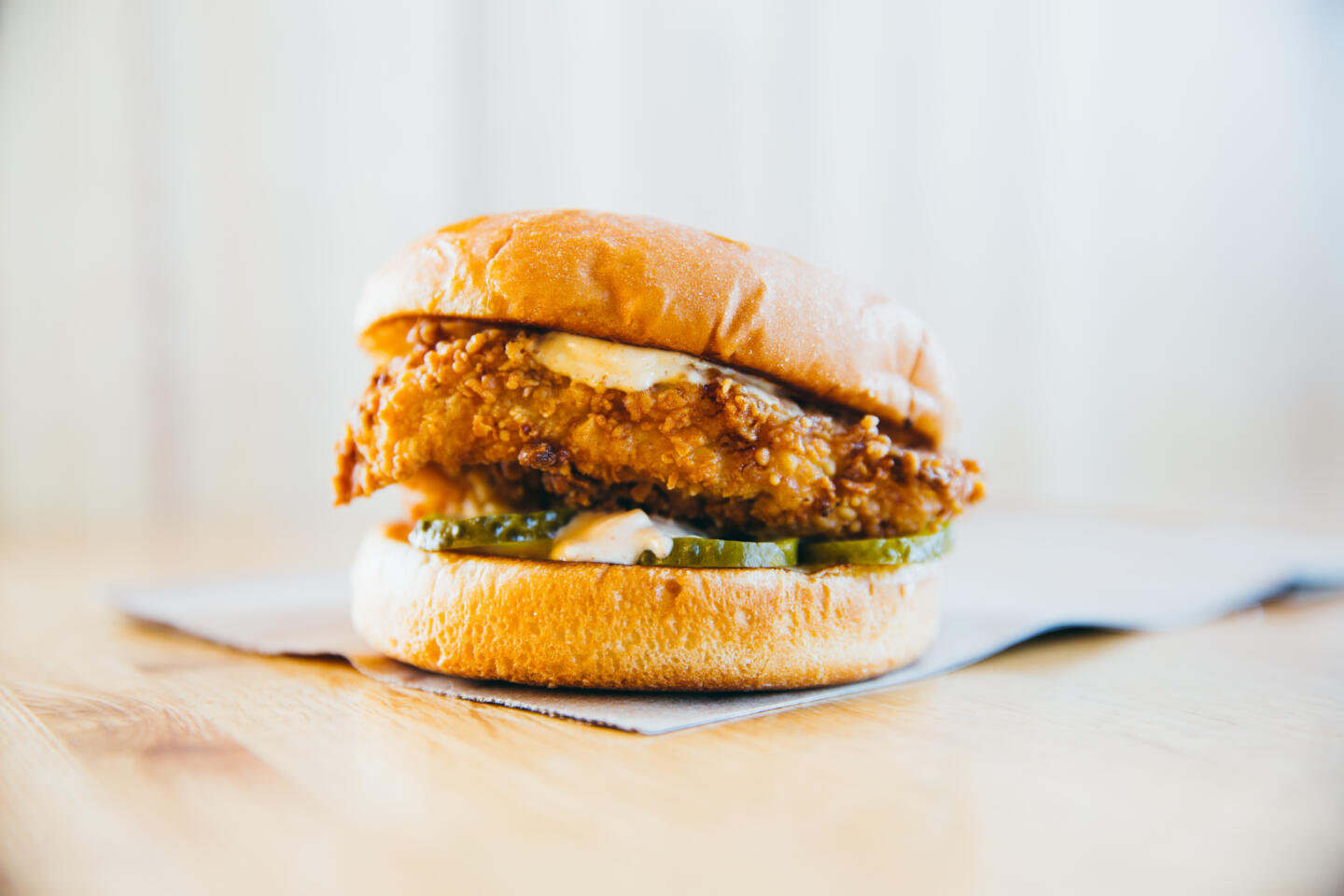 M Buger Crispy Chicken Sandwich