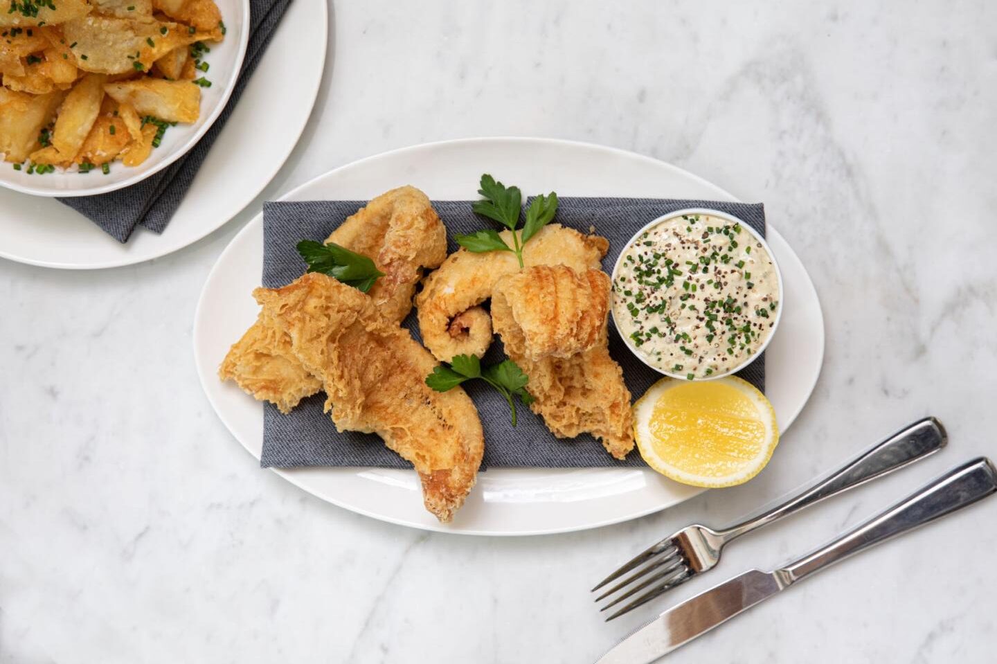 Not Your Average Fish & Chips RPM Seafood's Dover Sole Fish & Chips