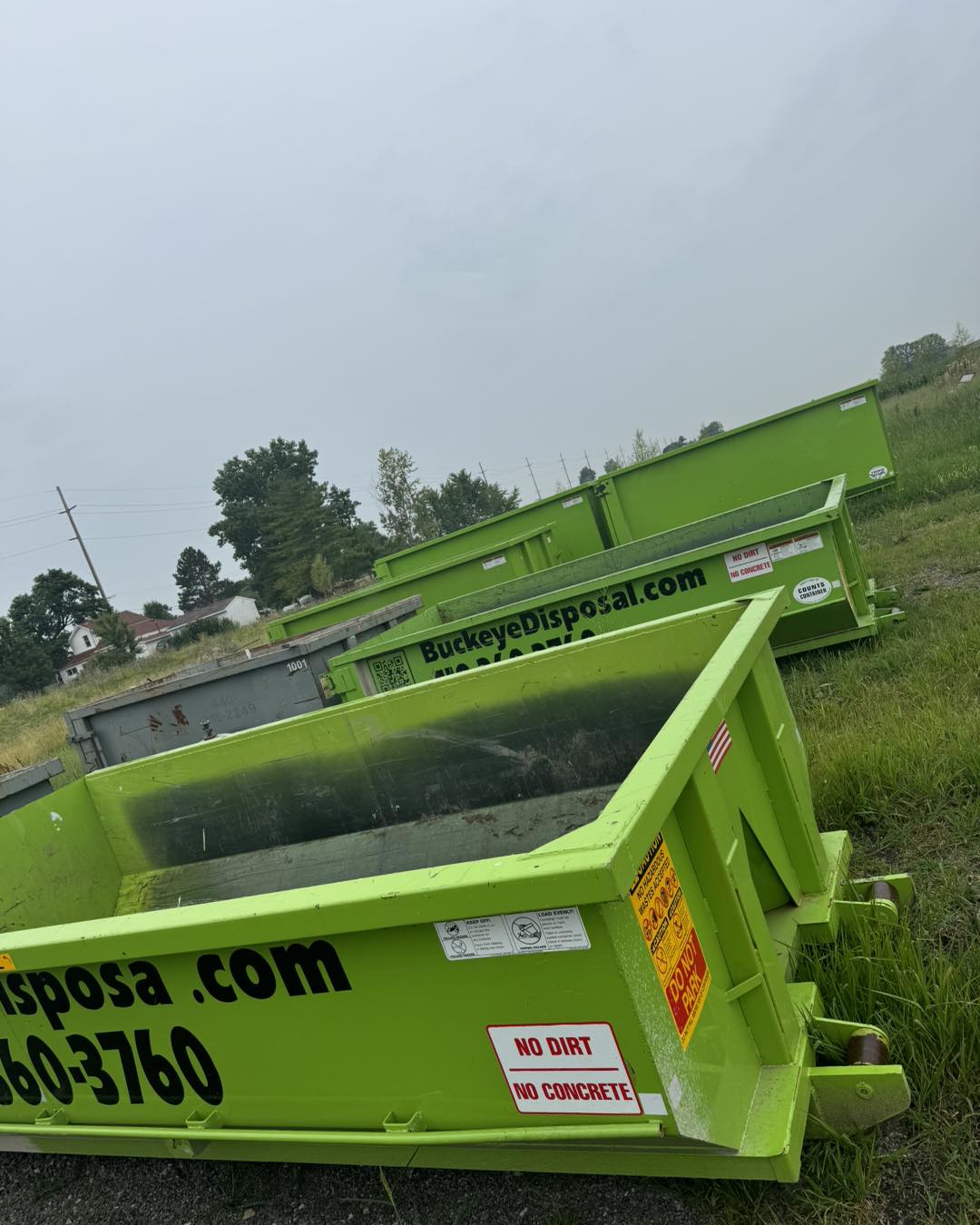 Residential dumpster rental in Toledo OH