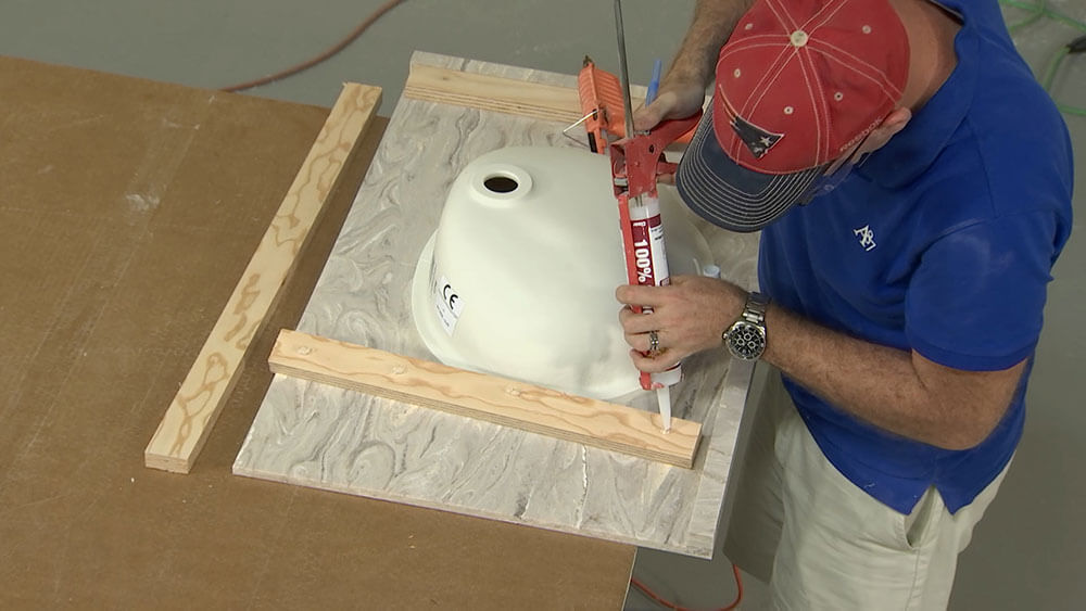 Installing Substrate Under Countertop