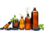 bottles of natural oils