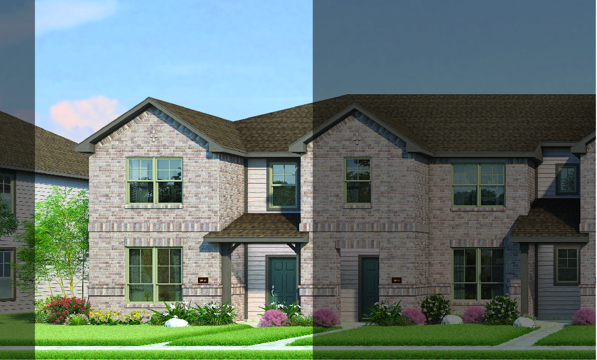 Travis with Elevation 6B Brick Exterior 2023 Townhomes