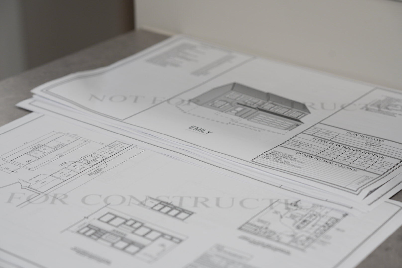 Berks Homes Emily Floorplan Construction Plans