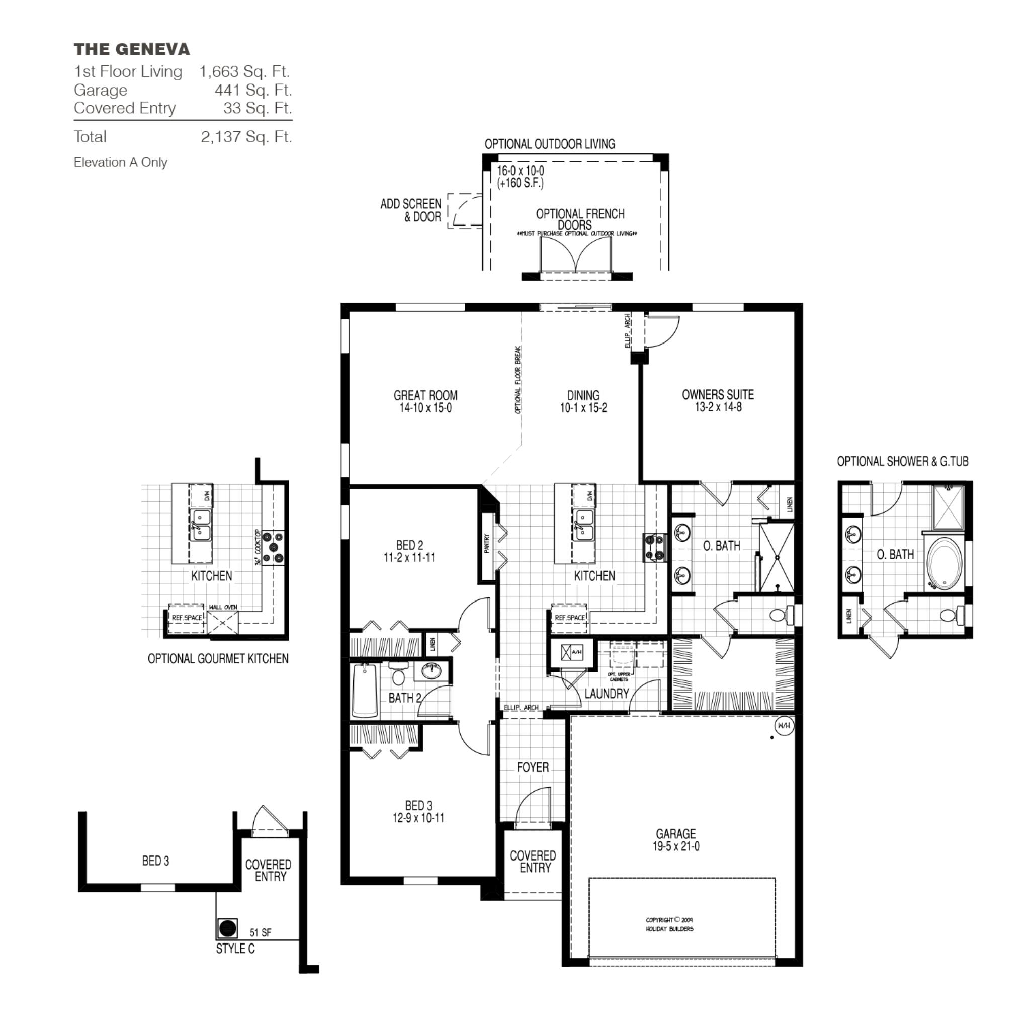 The Geneva C Floor Plan In Palm Gardens Holiday Builders