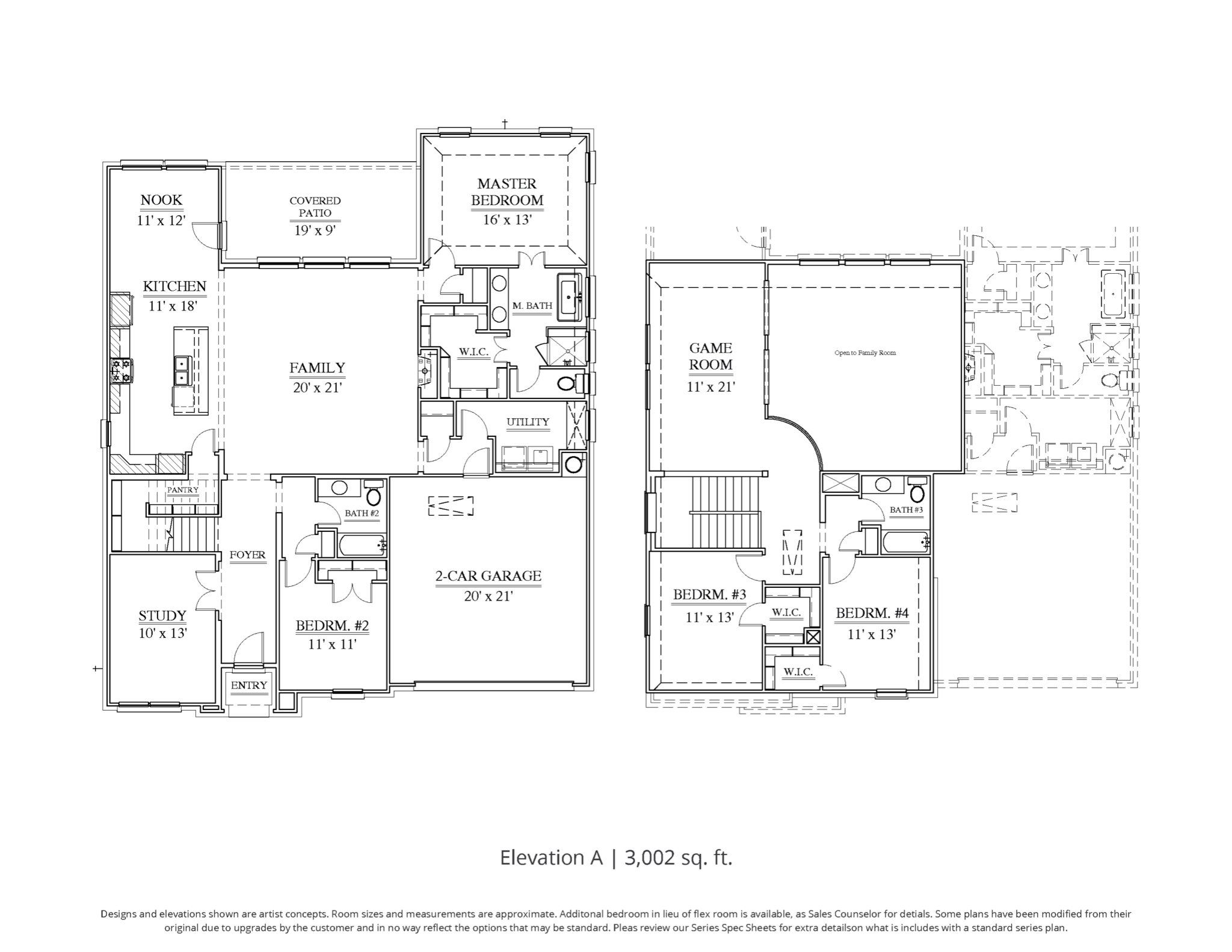 Mayfield Floor Plan in DFW Our Country Homes