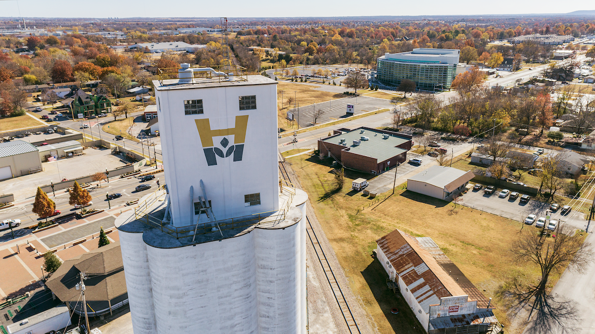 Aerial image of Broken Arrow, OK.