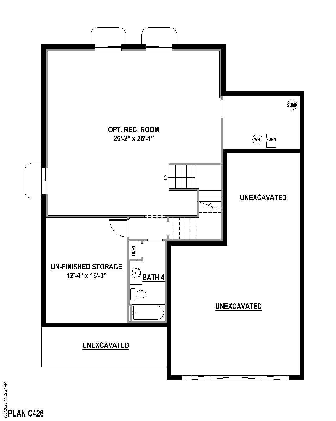 Plan C426 Base Rec. Colorado Springs, CO New Home