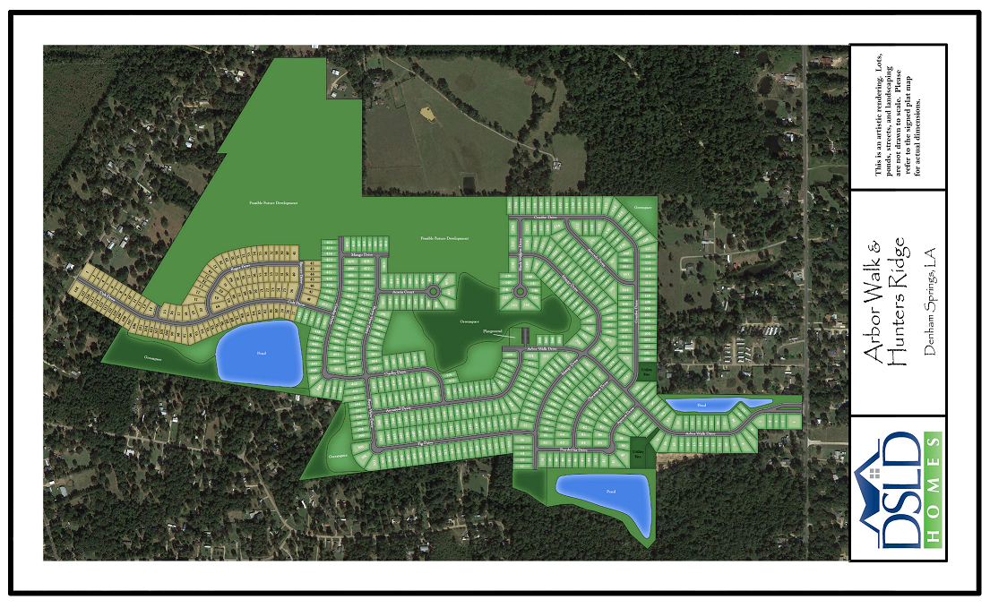 Arbor Walk DSLD Homes New Homes in Denham Springs LA