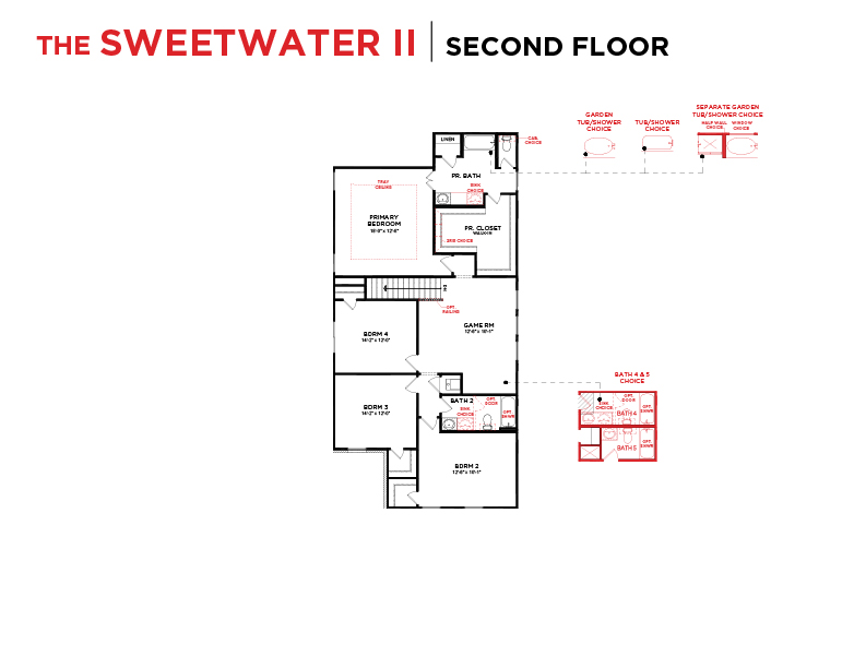 Sweetwater II Floor Plan | Second Floor