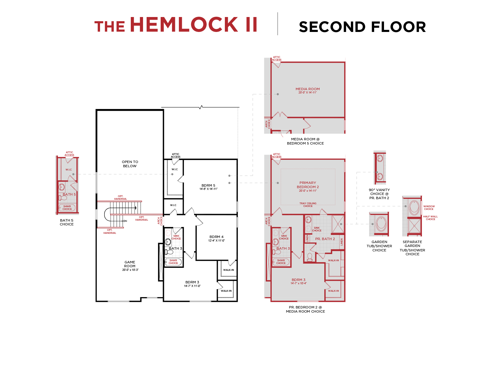 Hemlock II Floor Plan Second Floor