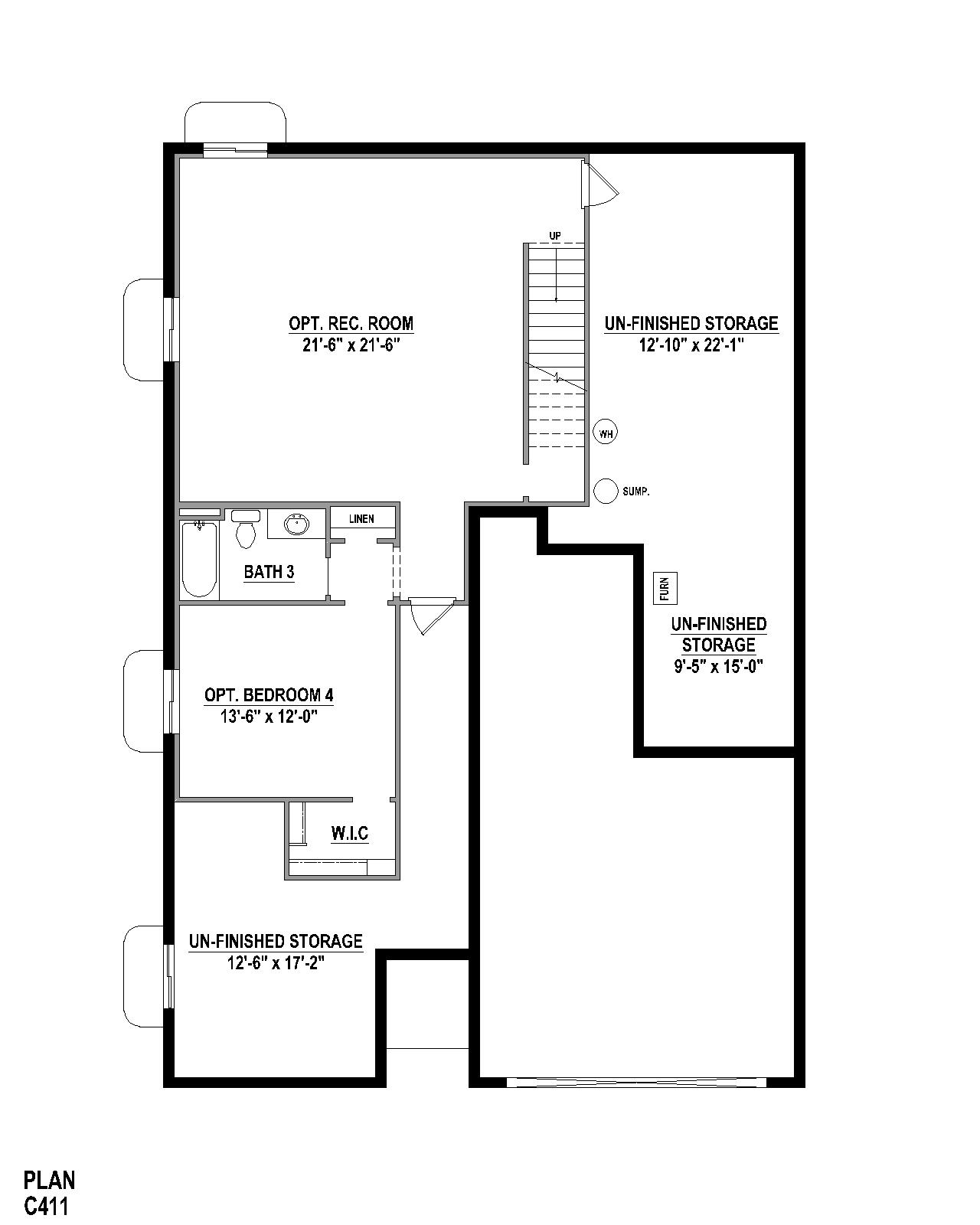 Plan C411 Base Rec Bed. 8777 San Diego Way, Colorado Springs, CO