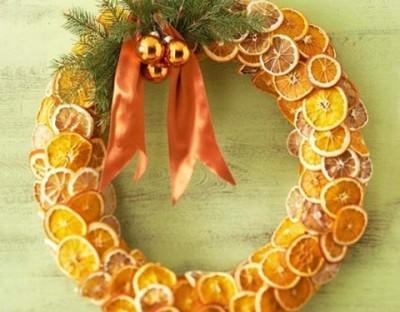 orange slice wreath