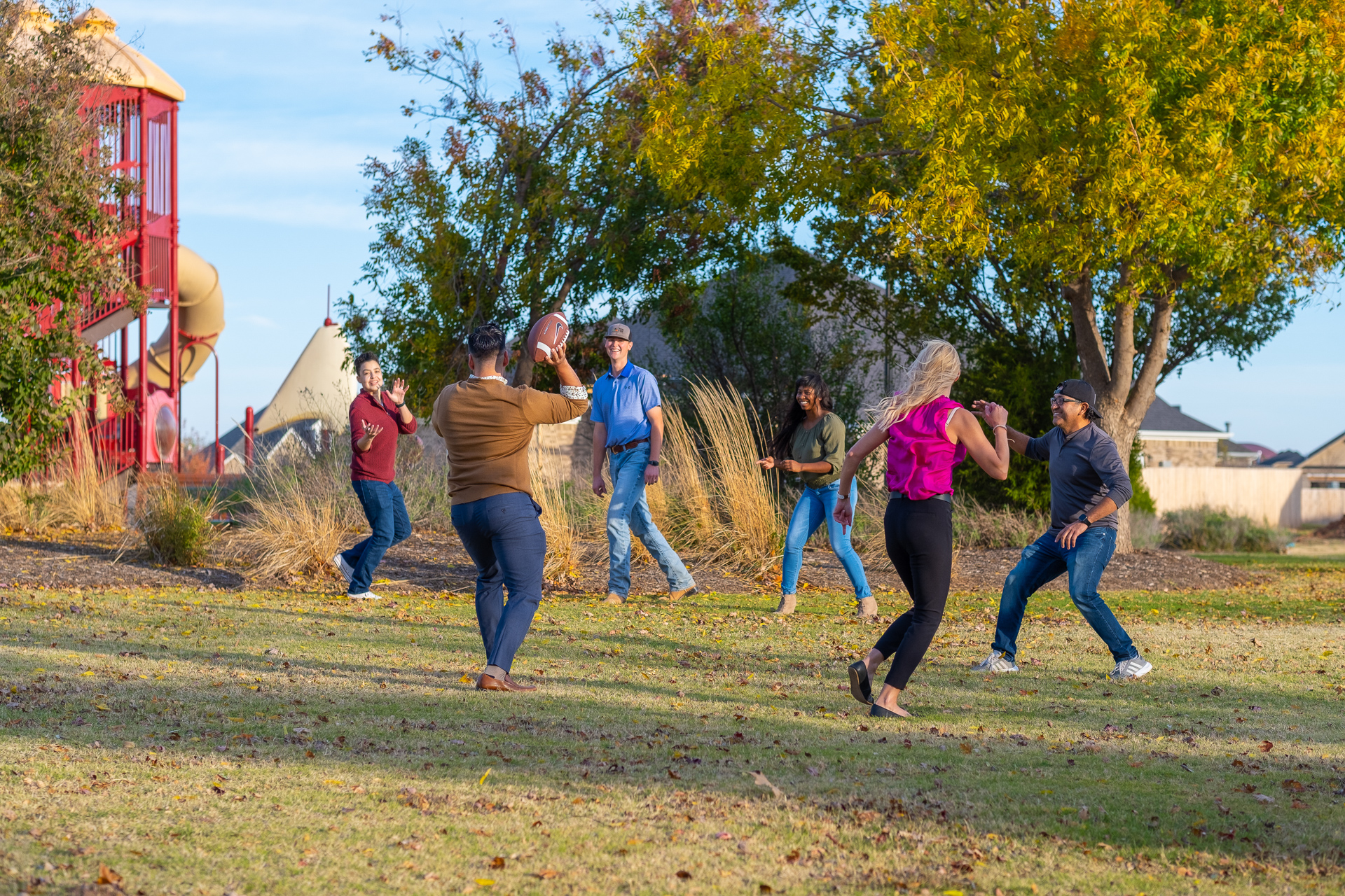 Fall Day of Football in the Park at Valencia Playground