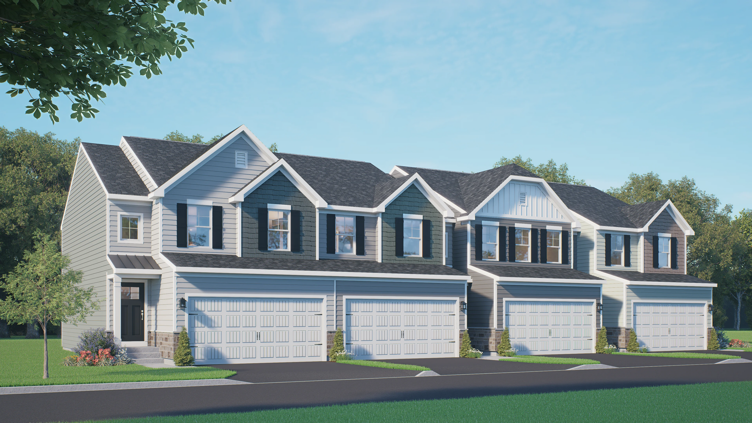 Berks Homes Townhome Architectural Render