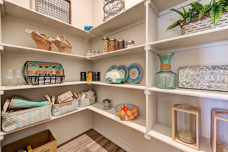 A walk-in pantry is a must-have in our opinion.