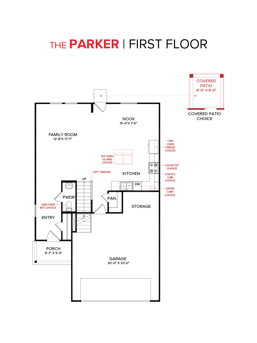 The Parker Floorplan First Floor
