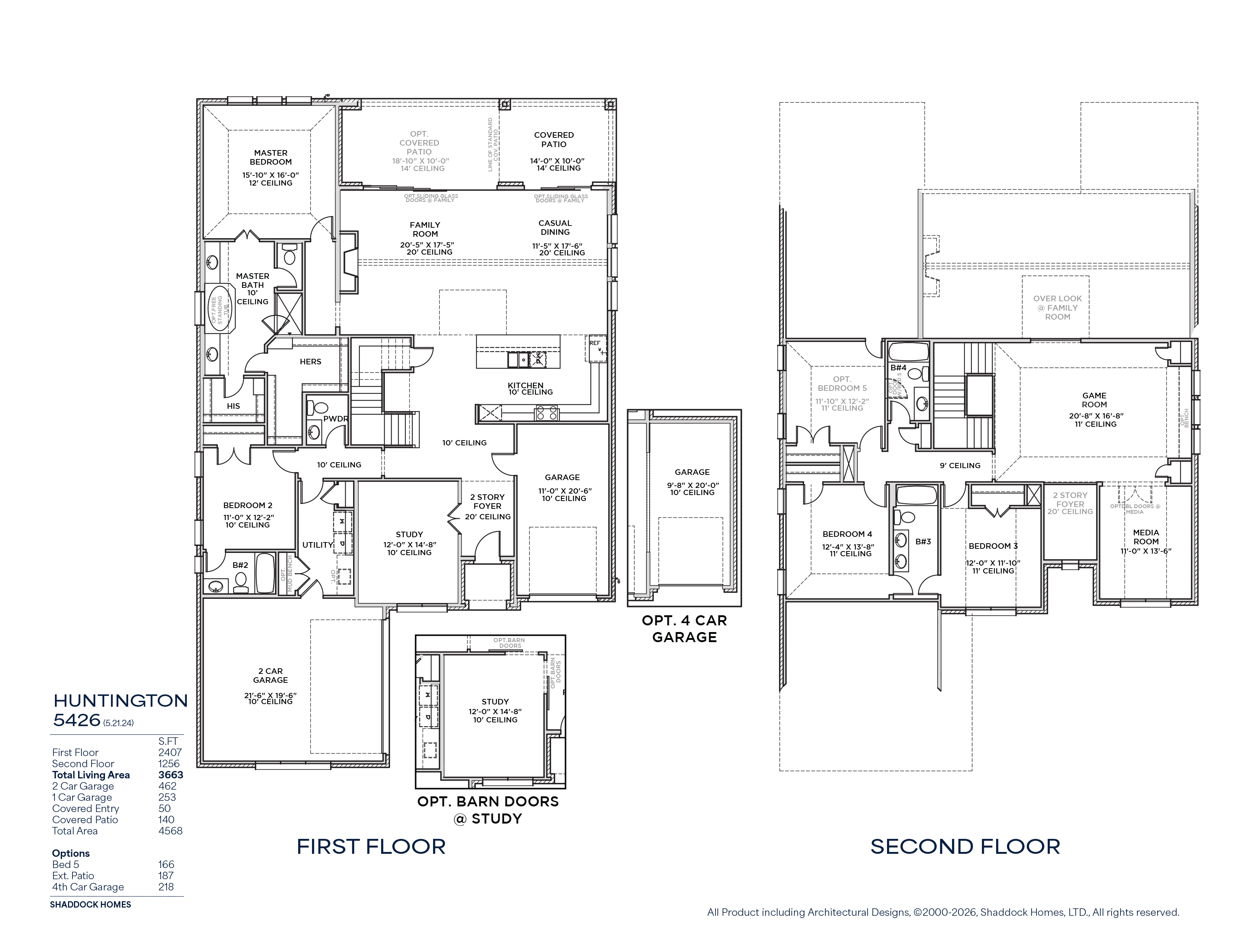 Huntington floor plan drawing