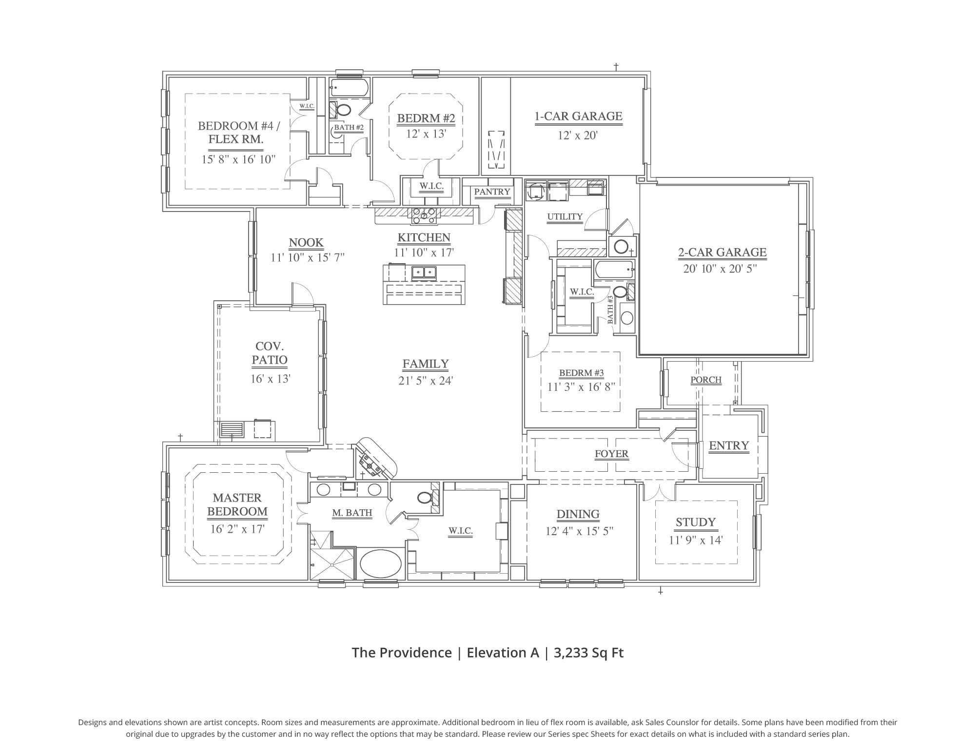 Providence Floor Plan in DFW Our Country Homes