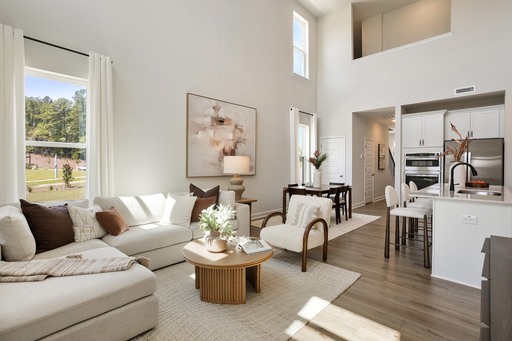 Eat-in and great room in a Mungo townhome