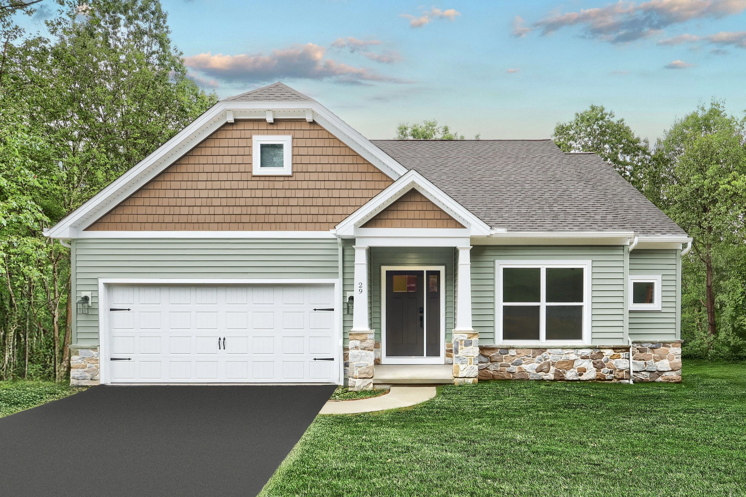 Berks Homes Abbey Floorplan - Single Story Home Exterior
