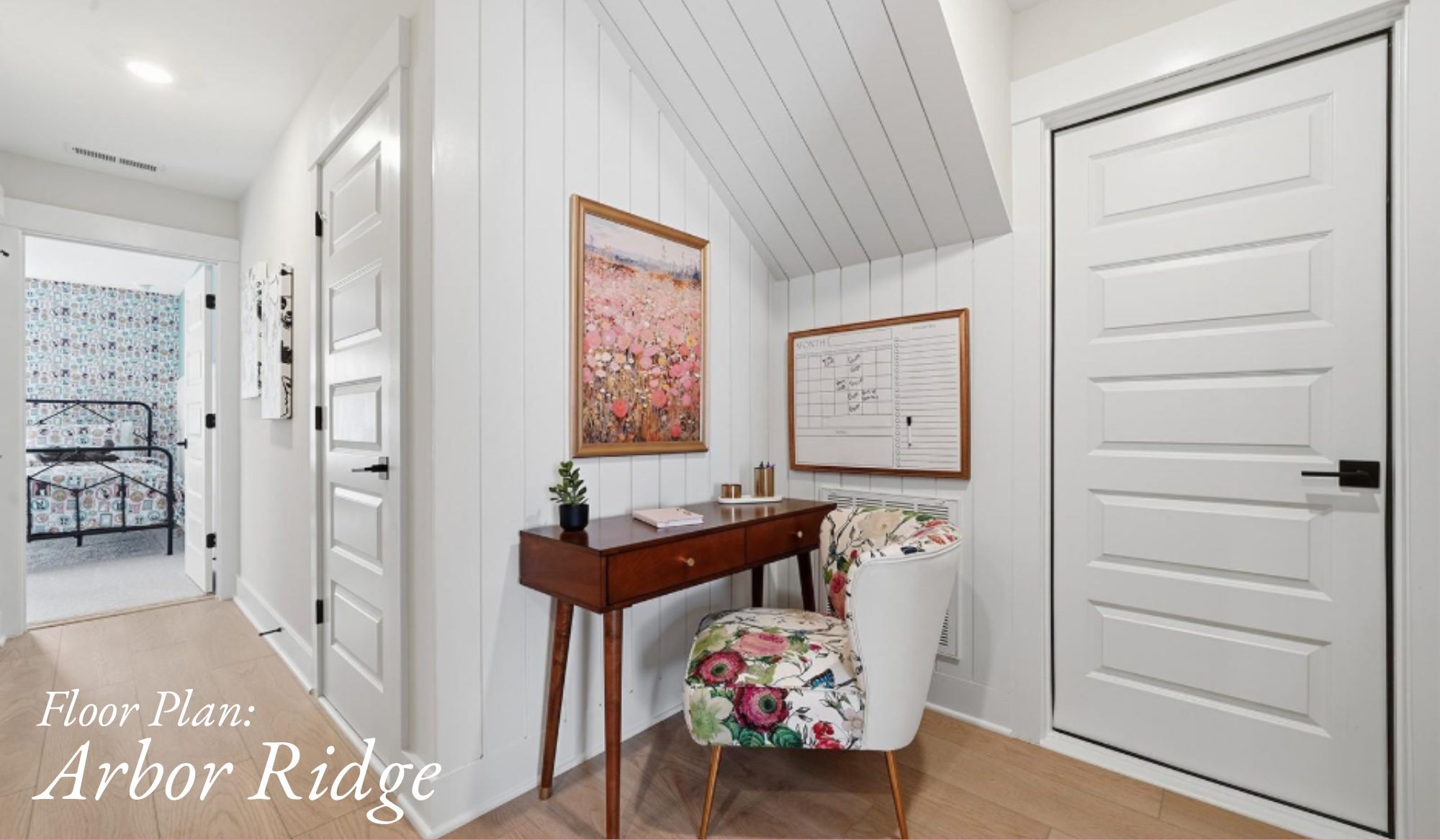 Desk area in an Arbor Ridge home.