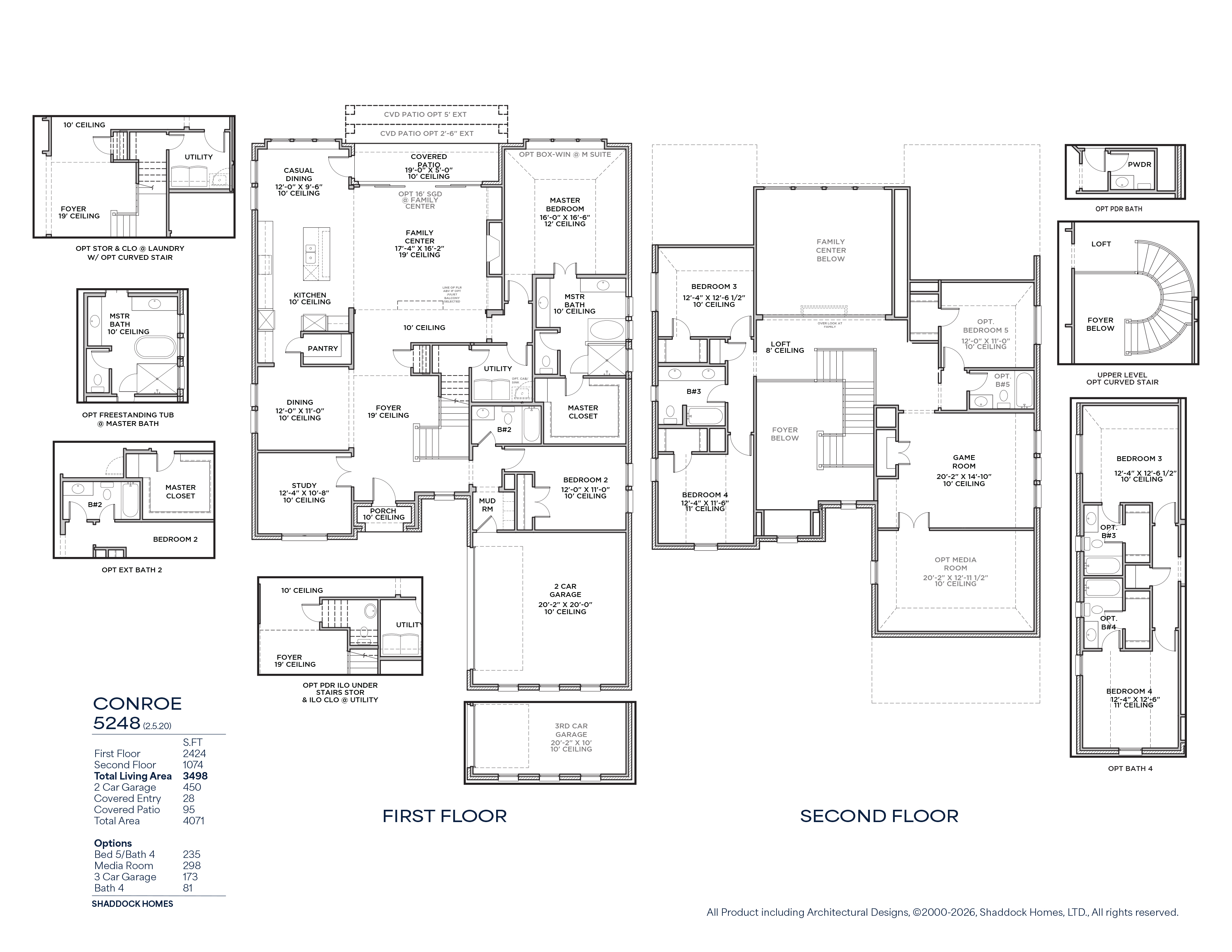 Conroe floor plan drawing