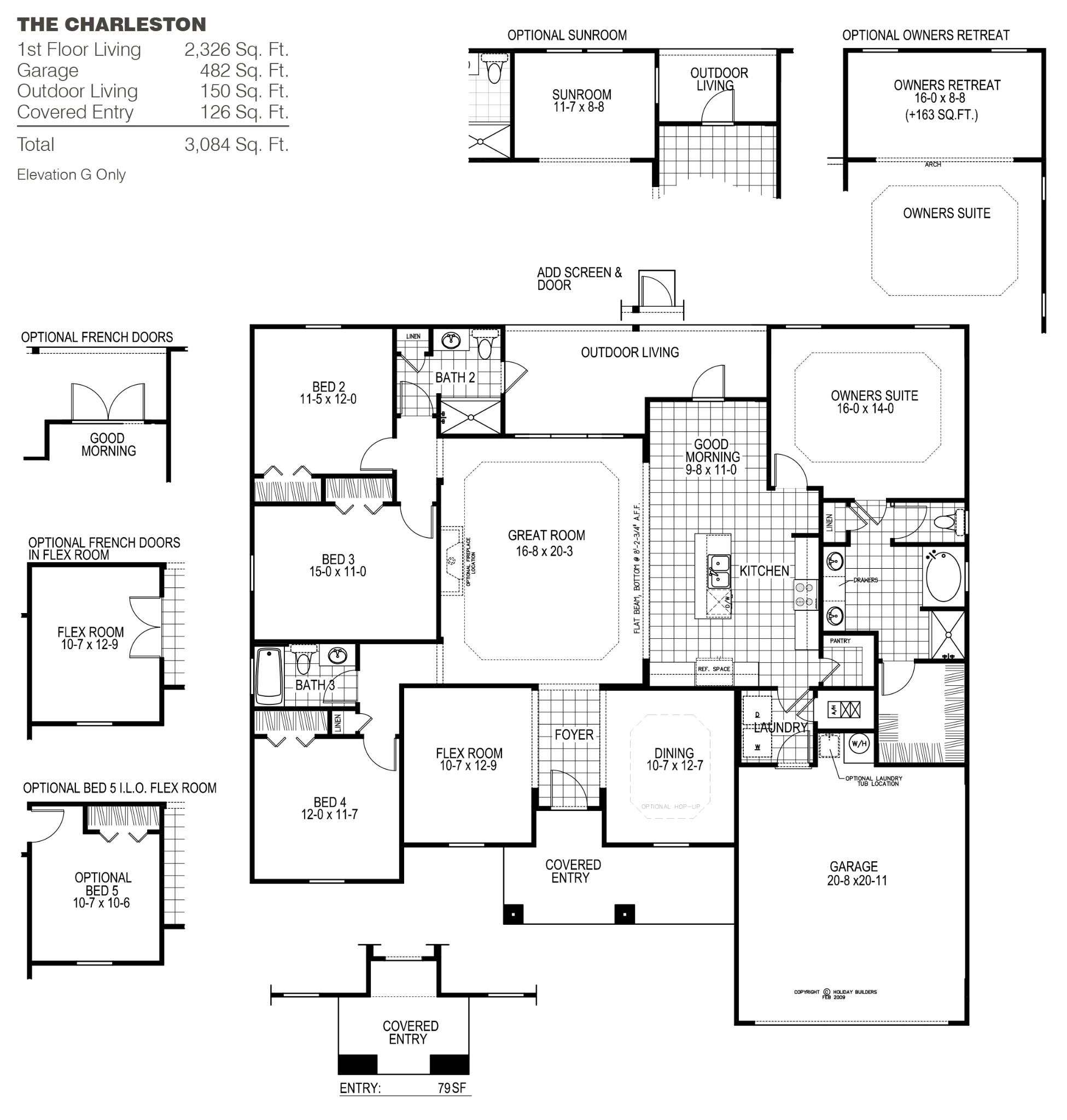 The Charleston G Floor Plan In Holiday Builders