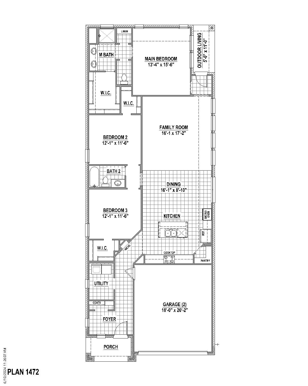 Plan 1472 floor plan drawing