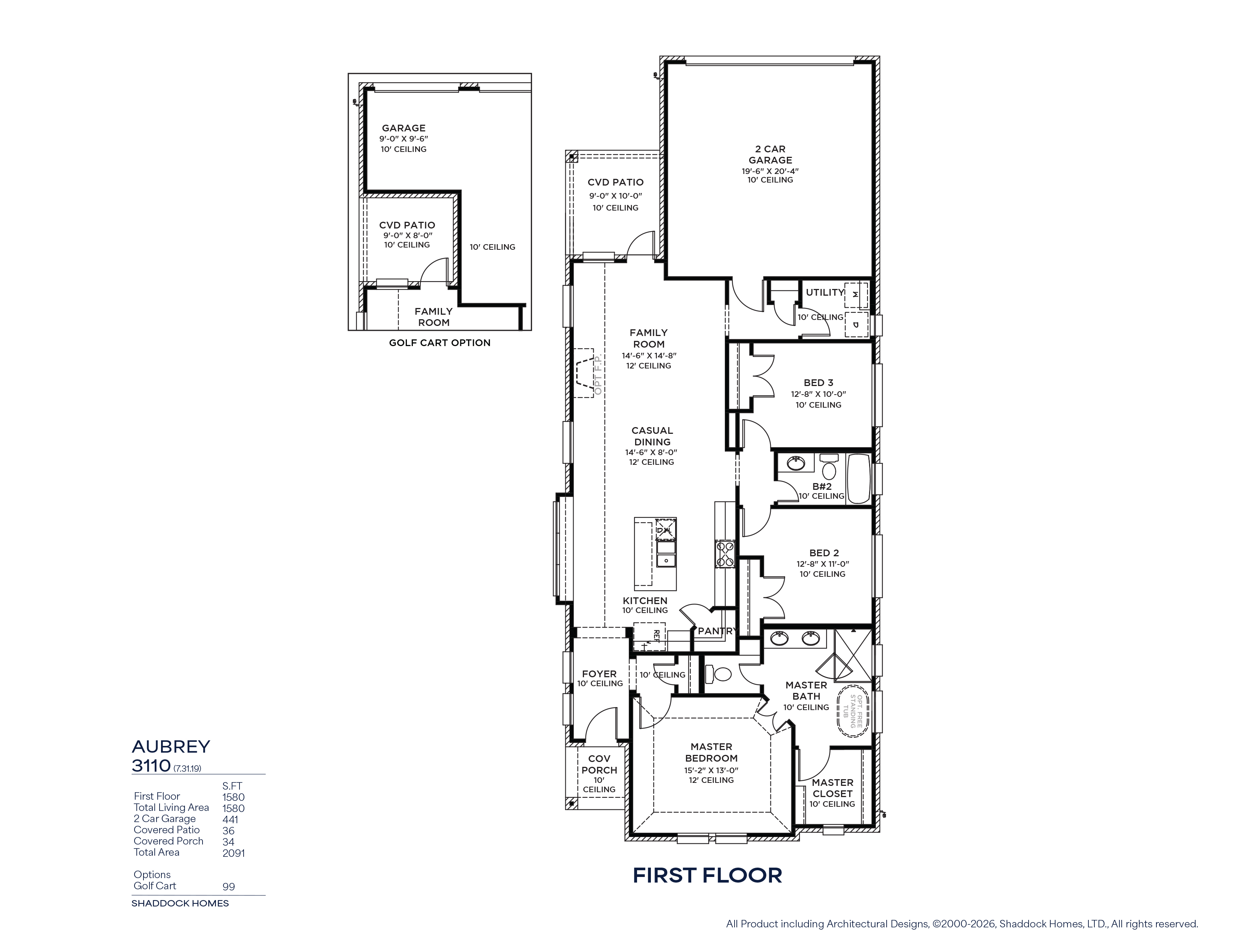 Aubrey floor plan drawing