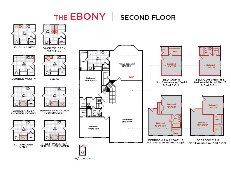 Ebony Floor Plan Second Floor Continued