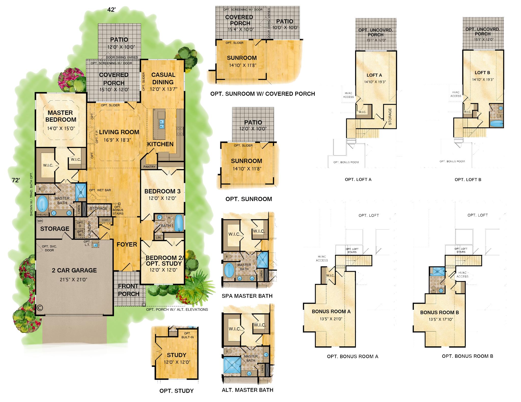 The Heron Ii At Brunswick Forest By Logan Homes Floor Plans How To Plan Bonus Room Bedroom