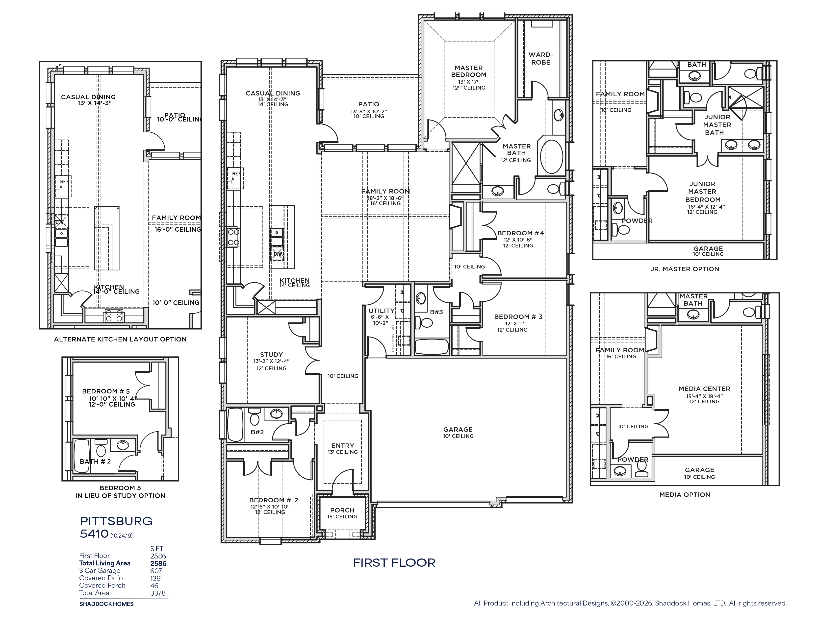 Pittsburg floor plan drawing
