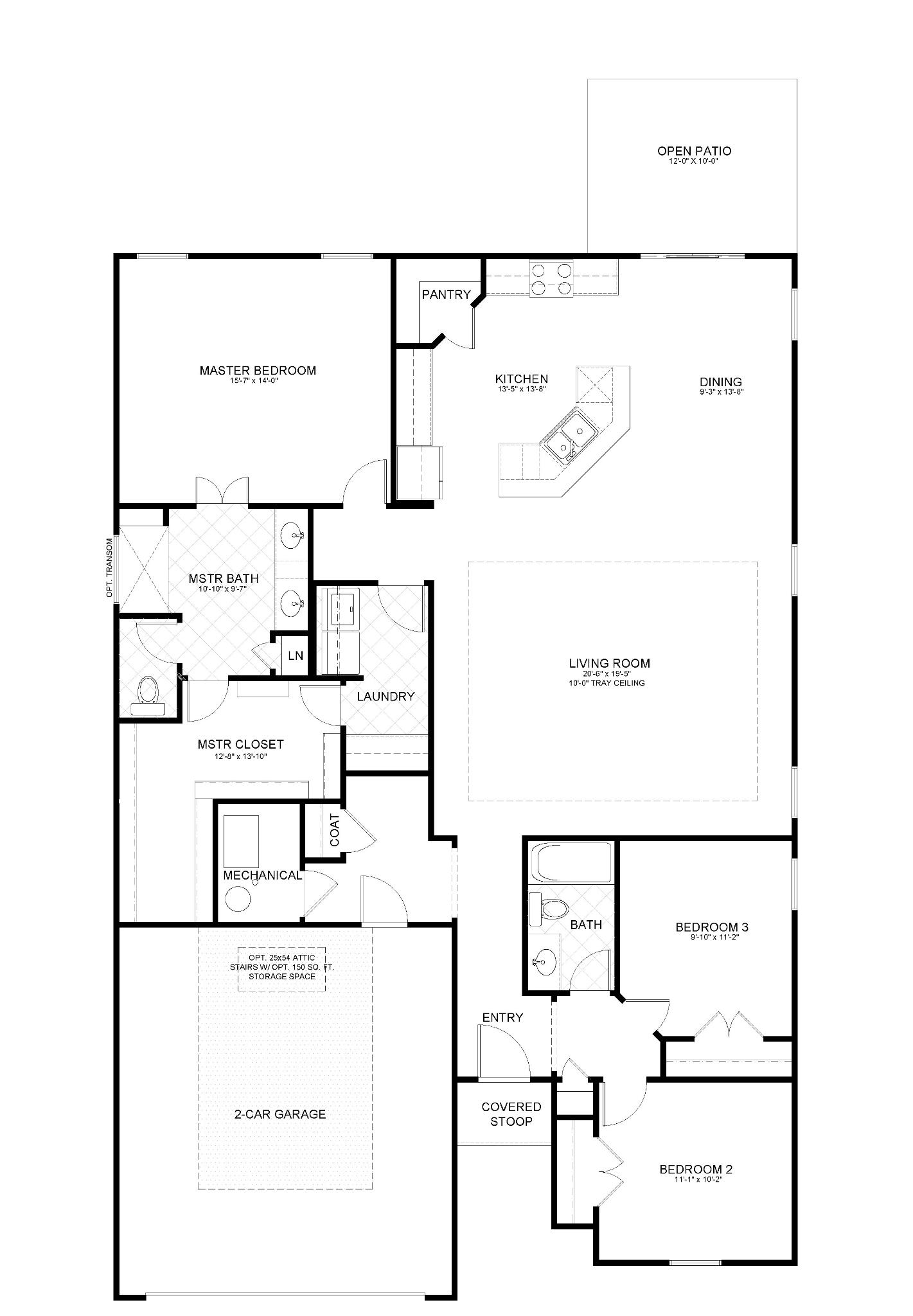 The Aster Floor Plan OKC Home Builder Authentic Custom Homes