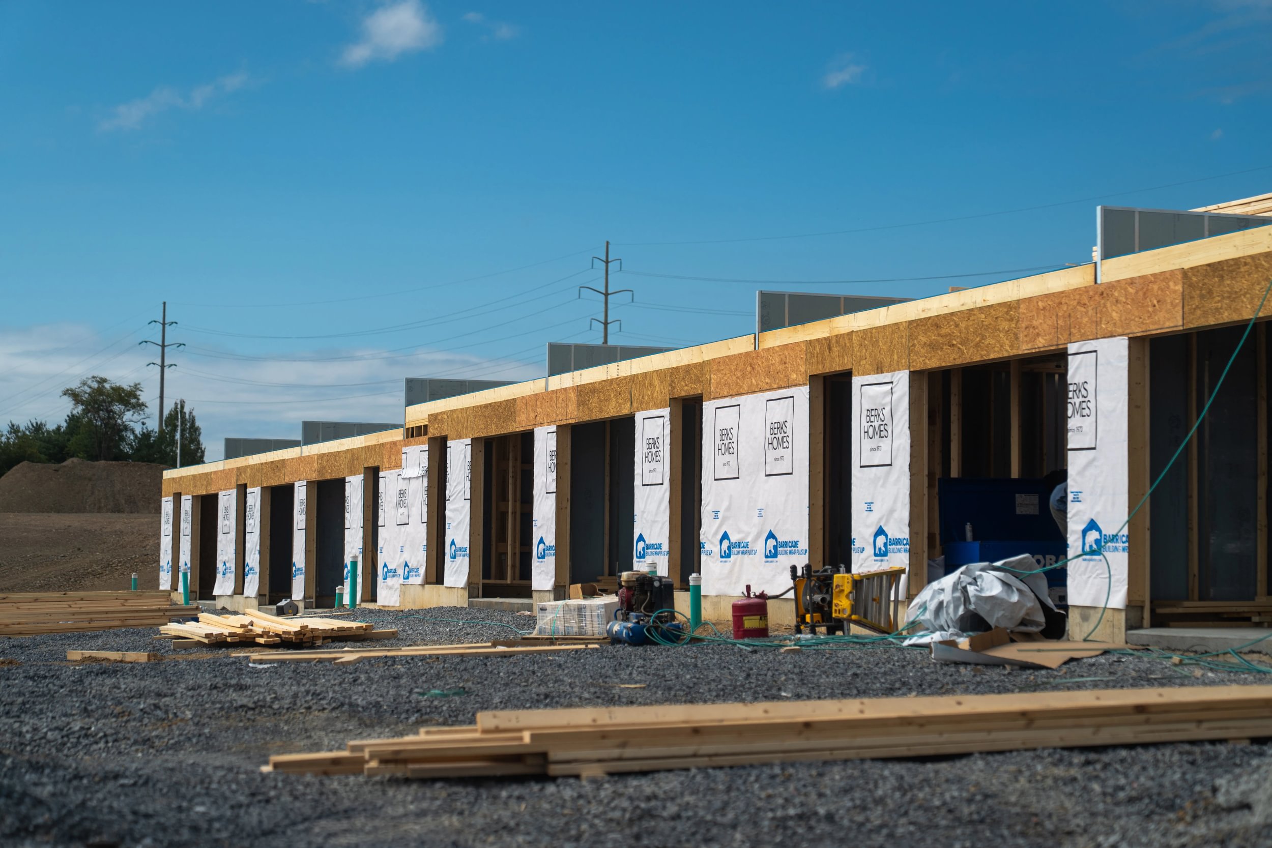 Berks Homes under construction at Elizabeth Village in Harrisburg Pennsylvania