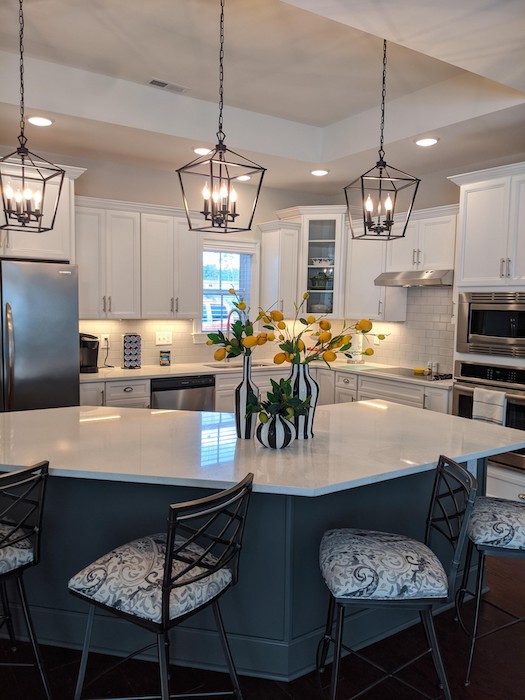 Kitchen island.