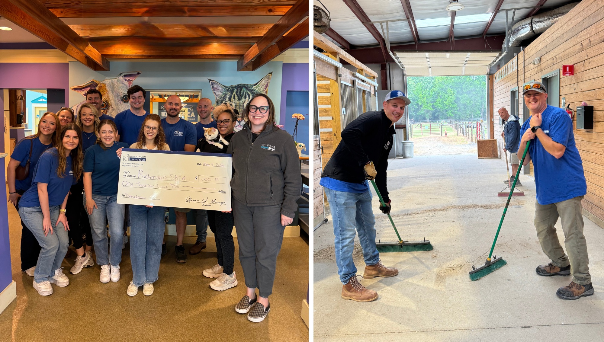 Richmond team members during Week of Service