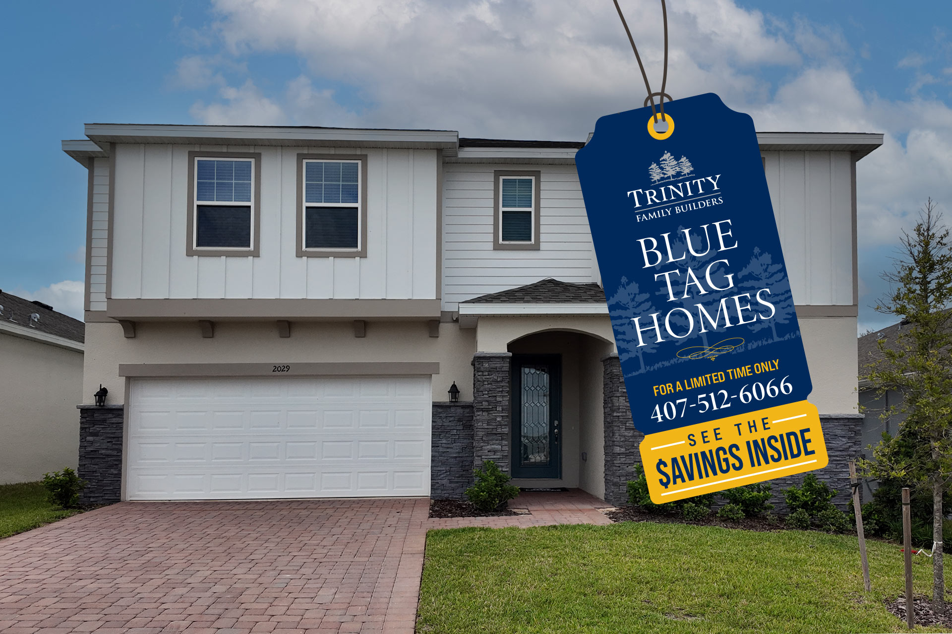 Sims plan Blue Tag home at 2029 Heart Lake Drive, Groveland, FL